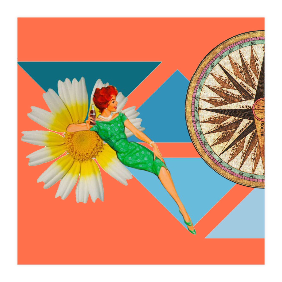 Daisy Orange (Print Only)