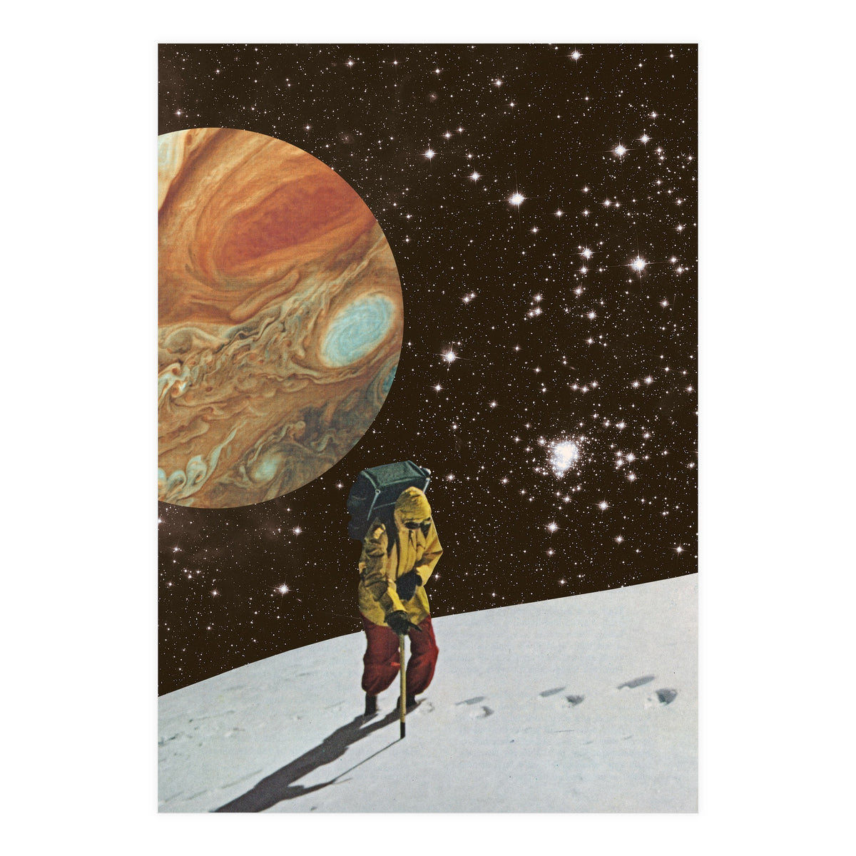 Hiking On The Moon (Print Only)