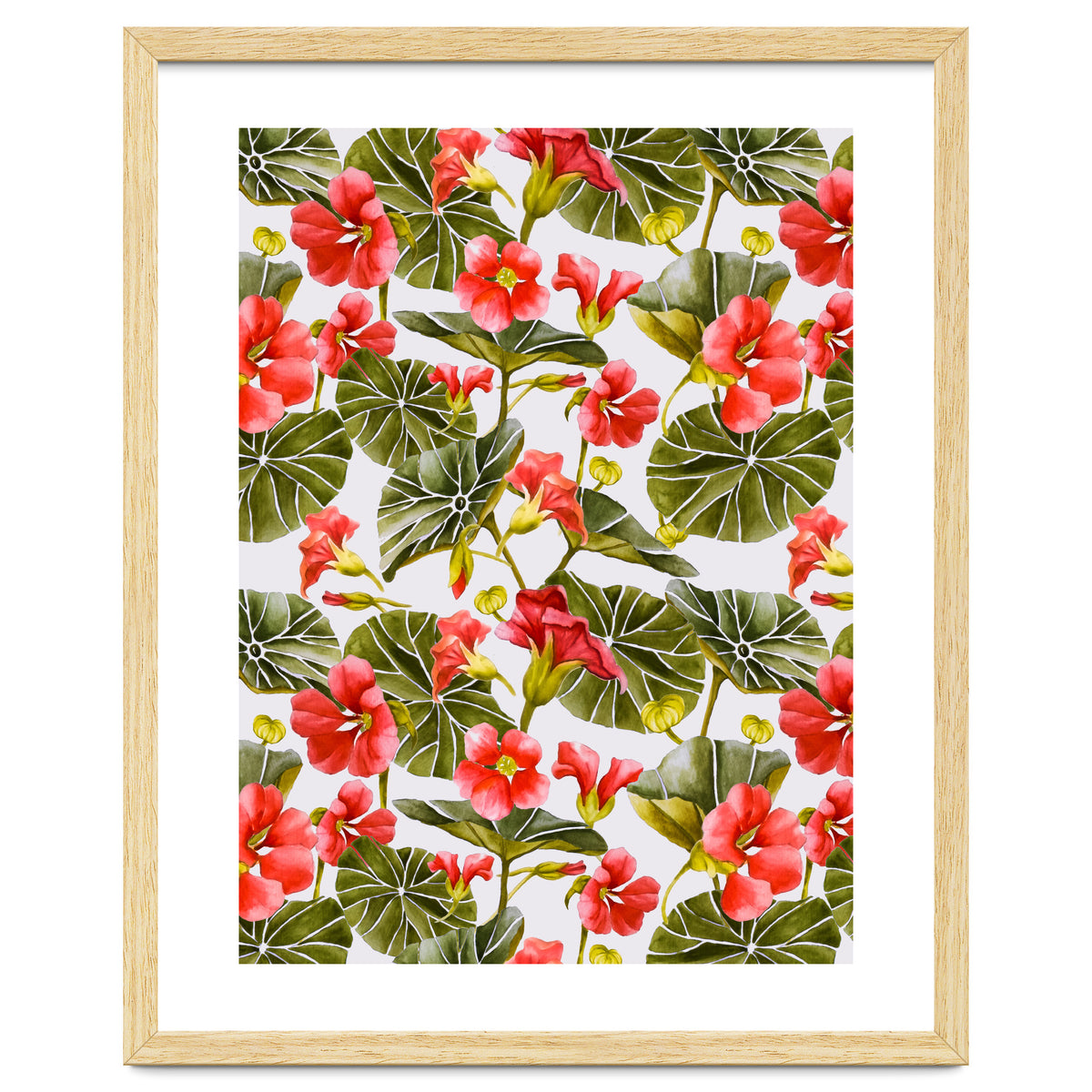 Nasturtiums watercolor 02