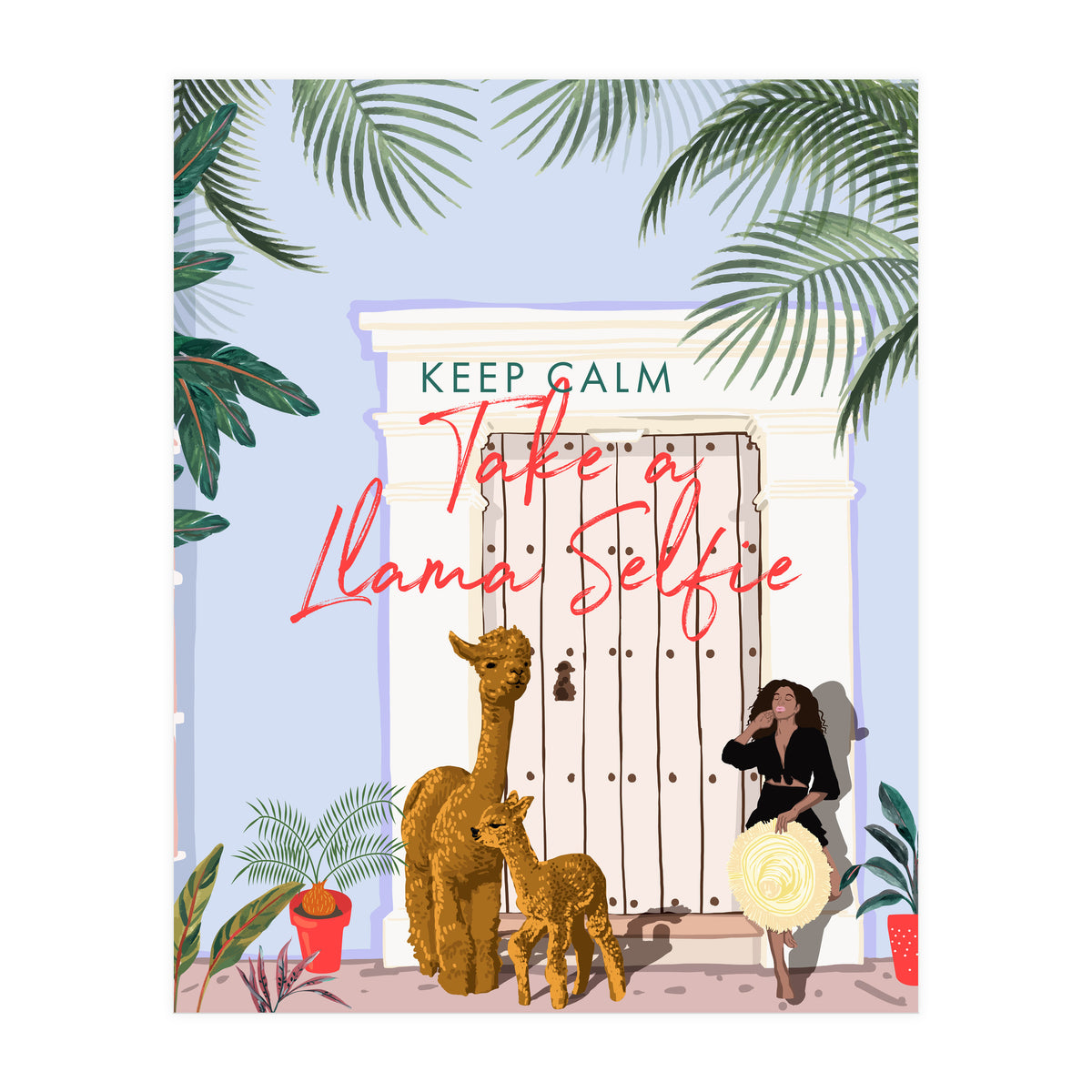 Llama Selfie (Print Only)