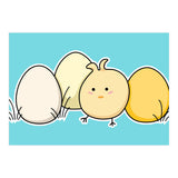 Kawaii Cute Chick And Eggs (Print Only) thumbnail