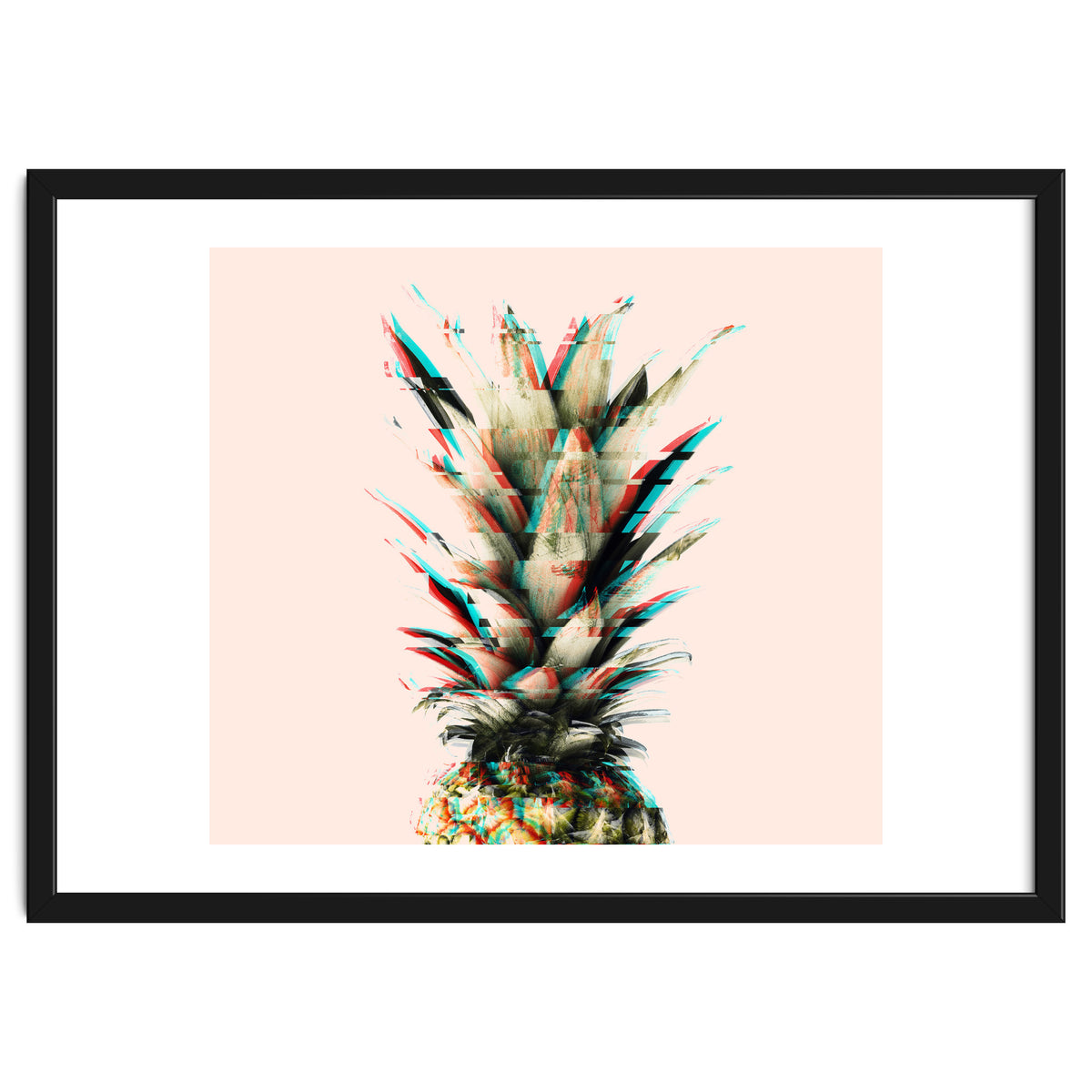 Glitch pineapple pink