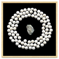 White pearls and stone