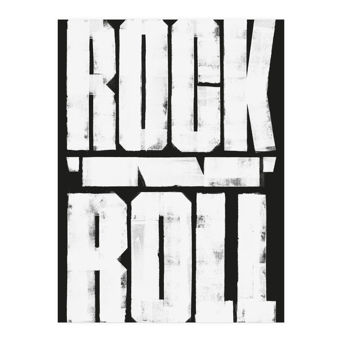 00106 Rock N Roll Print Final Bw (Print Only)