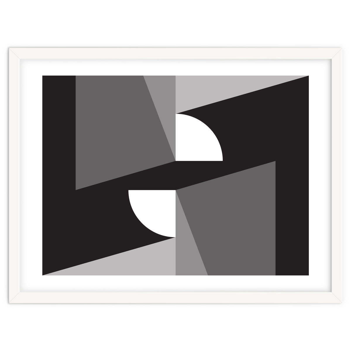 Geometric Shapes No. 11 - monochrome