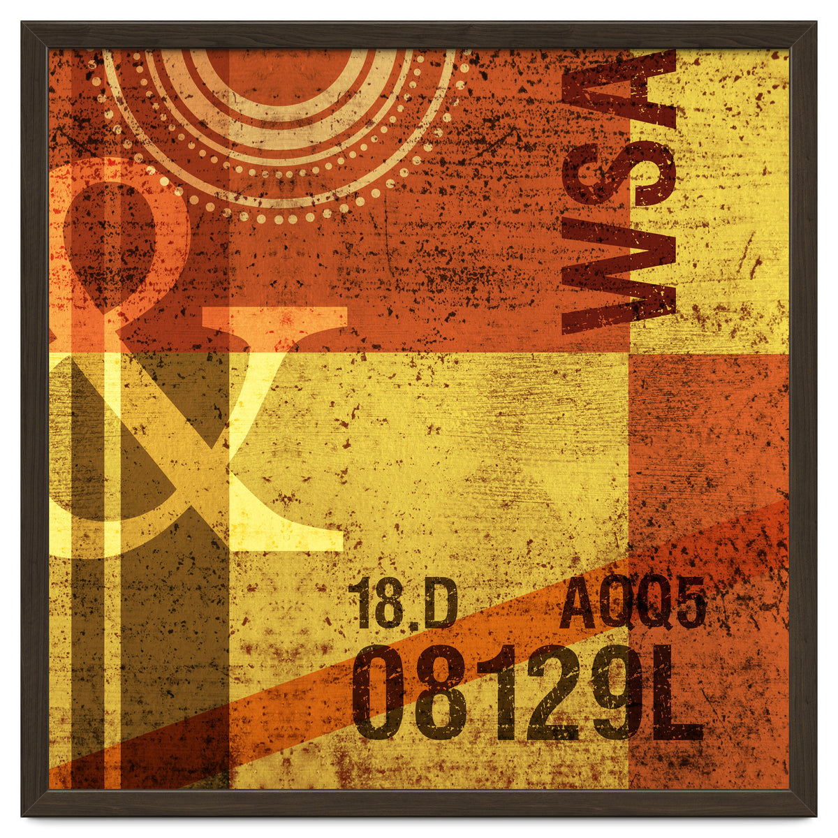 Abstract Industrial Yellow