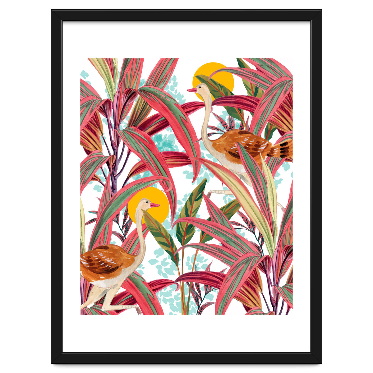 Faith Is The Bird That Feels The Light When The Dawn Is Still Dark, Vintage Botanical Nature Painting Jungle