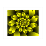 Yellow Floral Satin Wallpaper (Print Only) thumbnail