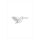 One Line Art Hummingbird (Print Only) thumbnail