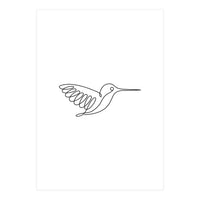 One Line Art Hummingbird (Print Only)