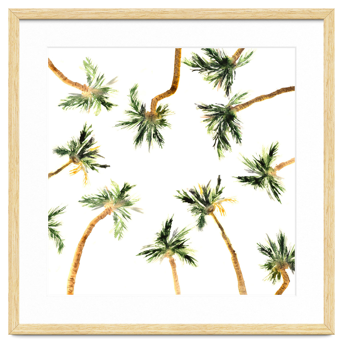 Under the coconut palms || watercolor