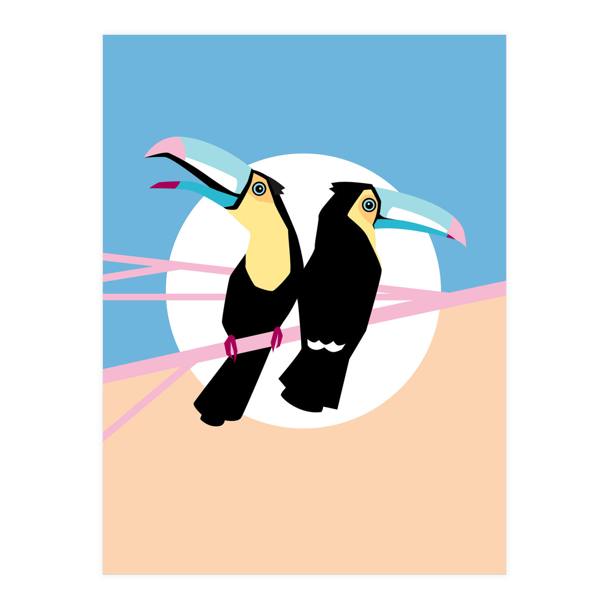 Pastel Toucans (Print Only)