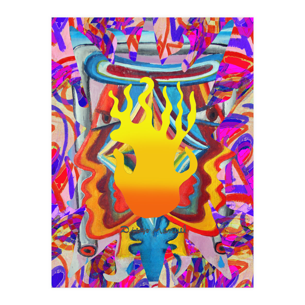 Fuego Y Graffiti 31 (Print Only)