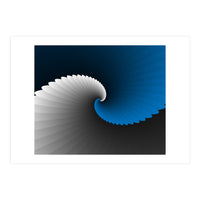 Blue Spiral Wings (Print Only)