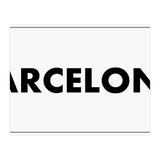 Let`s go to Barcelona, Spain! White road sign (Print Only) thumbnail