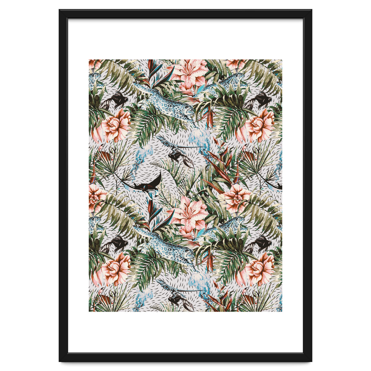 Paradisiacal flora and fauna