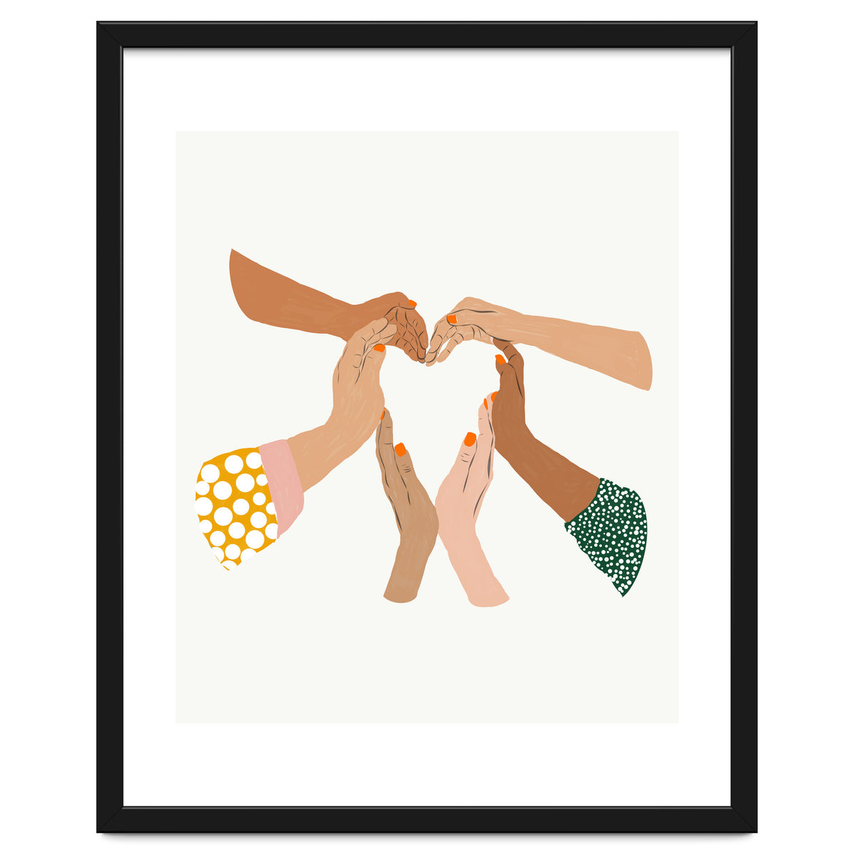 Indiscrimination | Anti-Racism Painting | Unity Illustration | Women Empowerment Growth Mindset