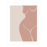 Female nude closeup line-a (Print Only) thumbnail