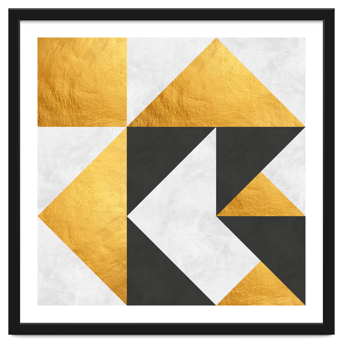 Gray and Gold Composition II