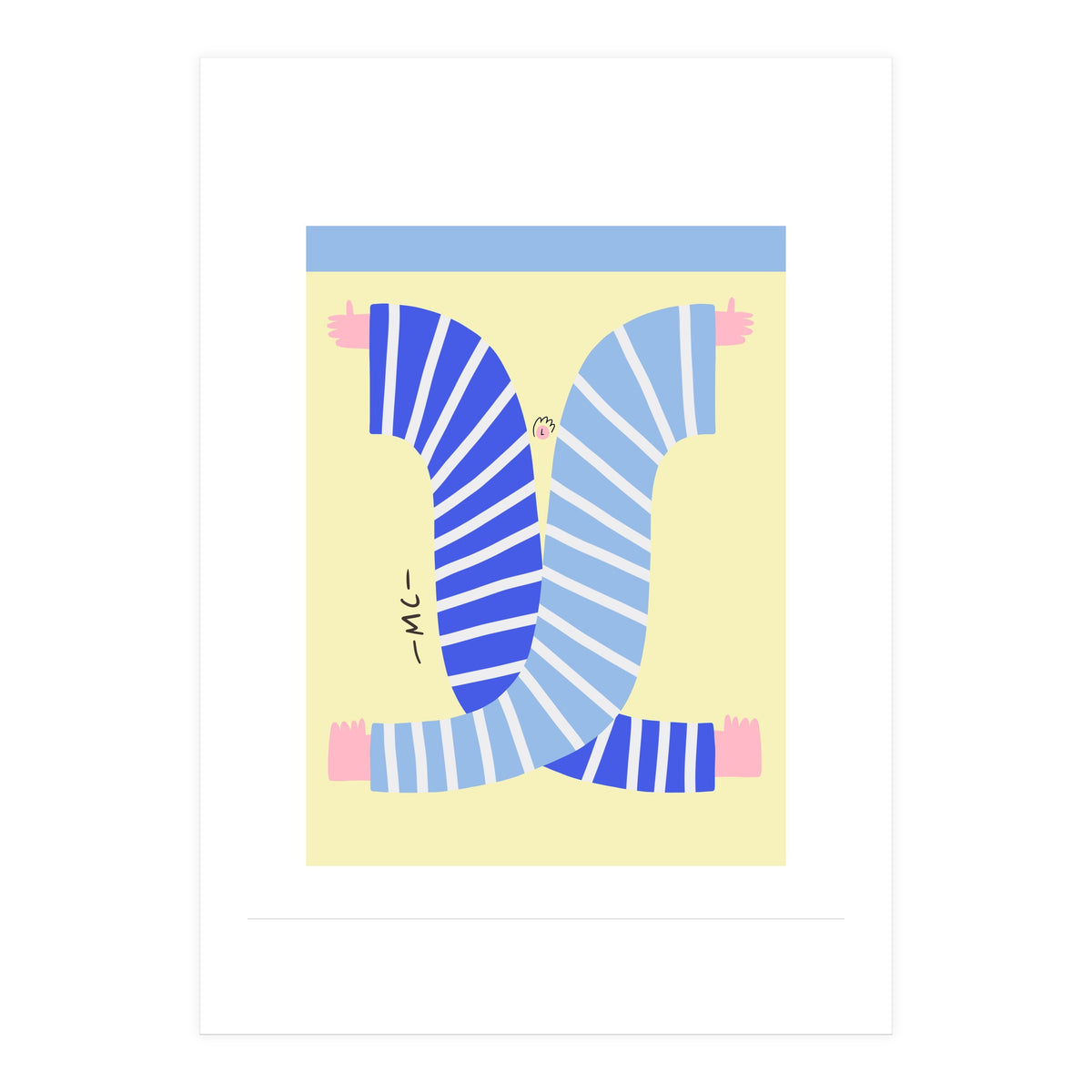 Yogis At The Beach  (Print Only)