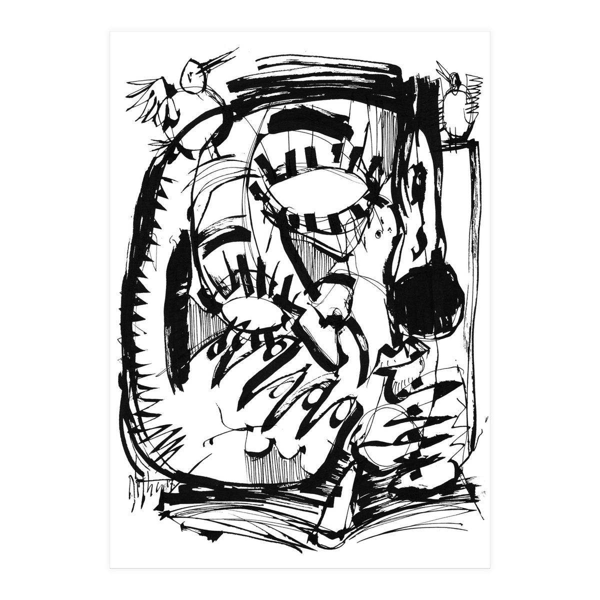 The Scholar - b&w (Print Only)