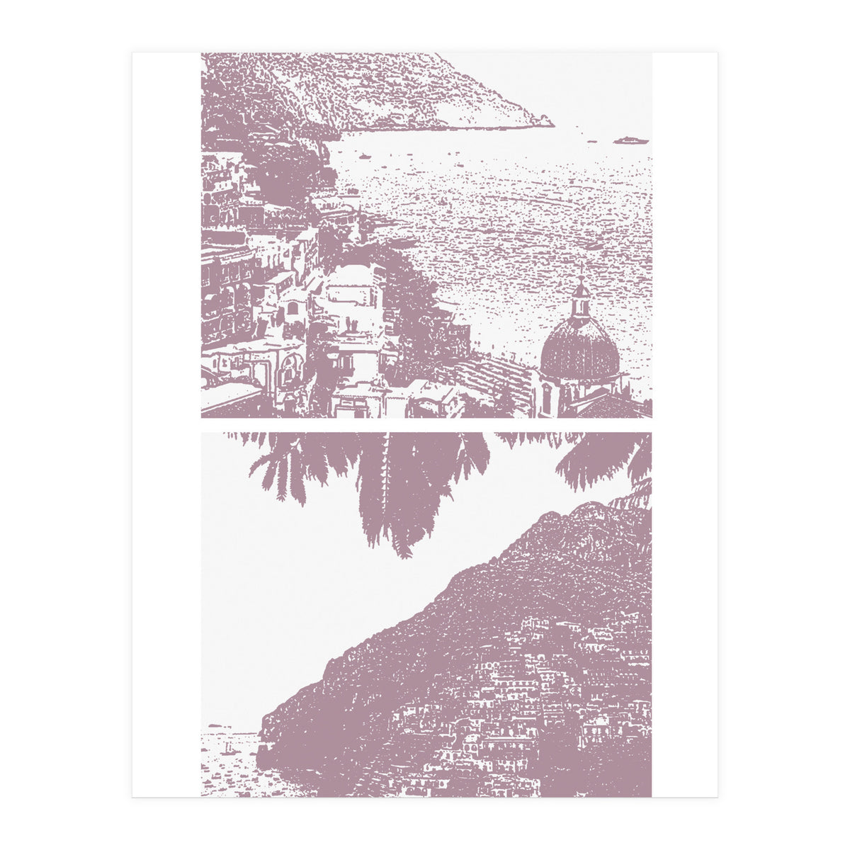 Printed Positano in Purple (Print Only)