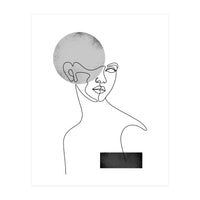 black white woman (Print Only)