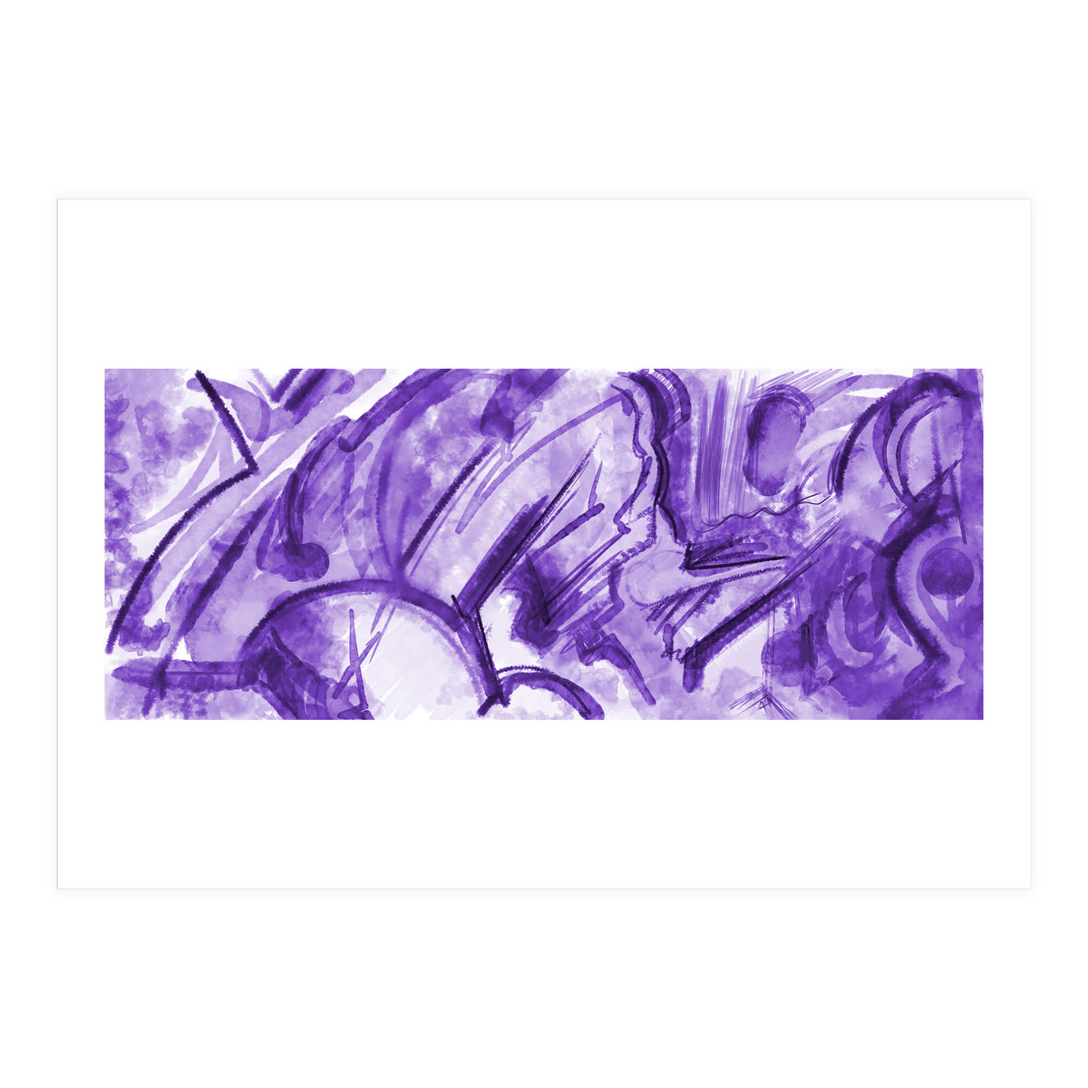 Purple And Purple (Print Only)