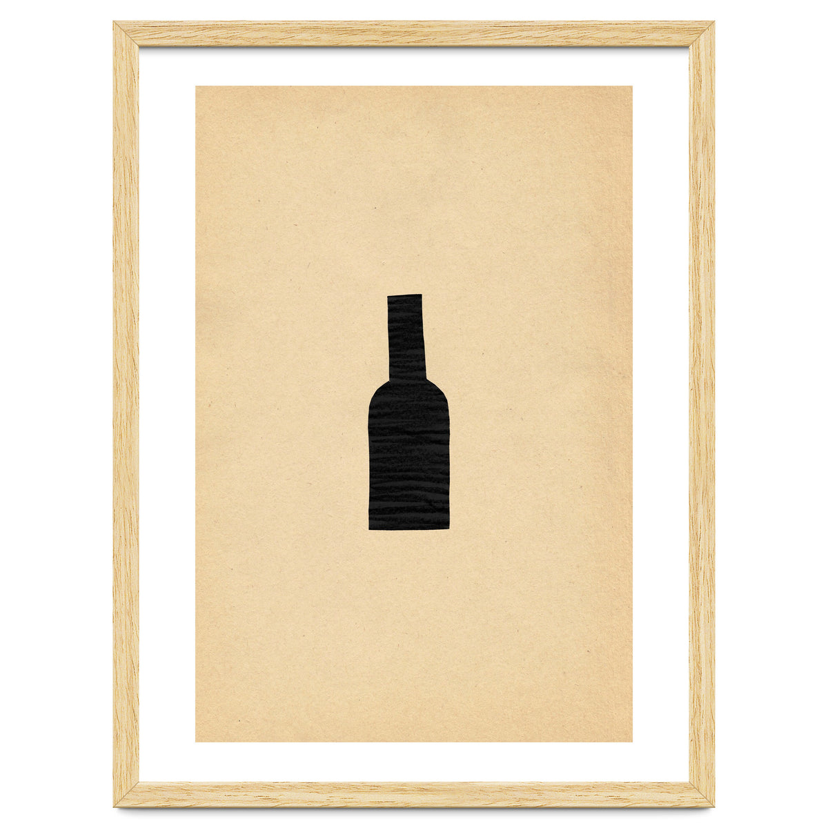 Abstract wine bottle