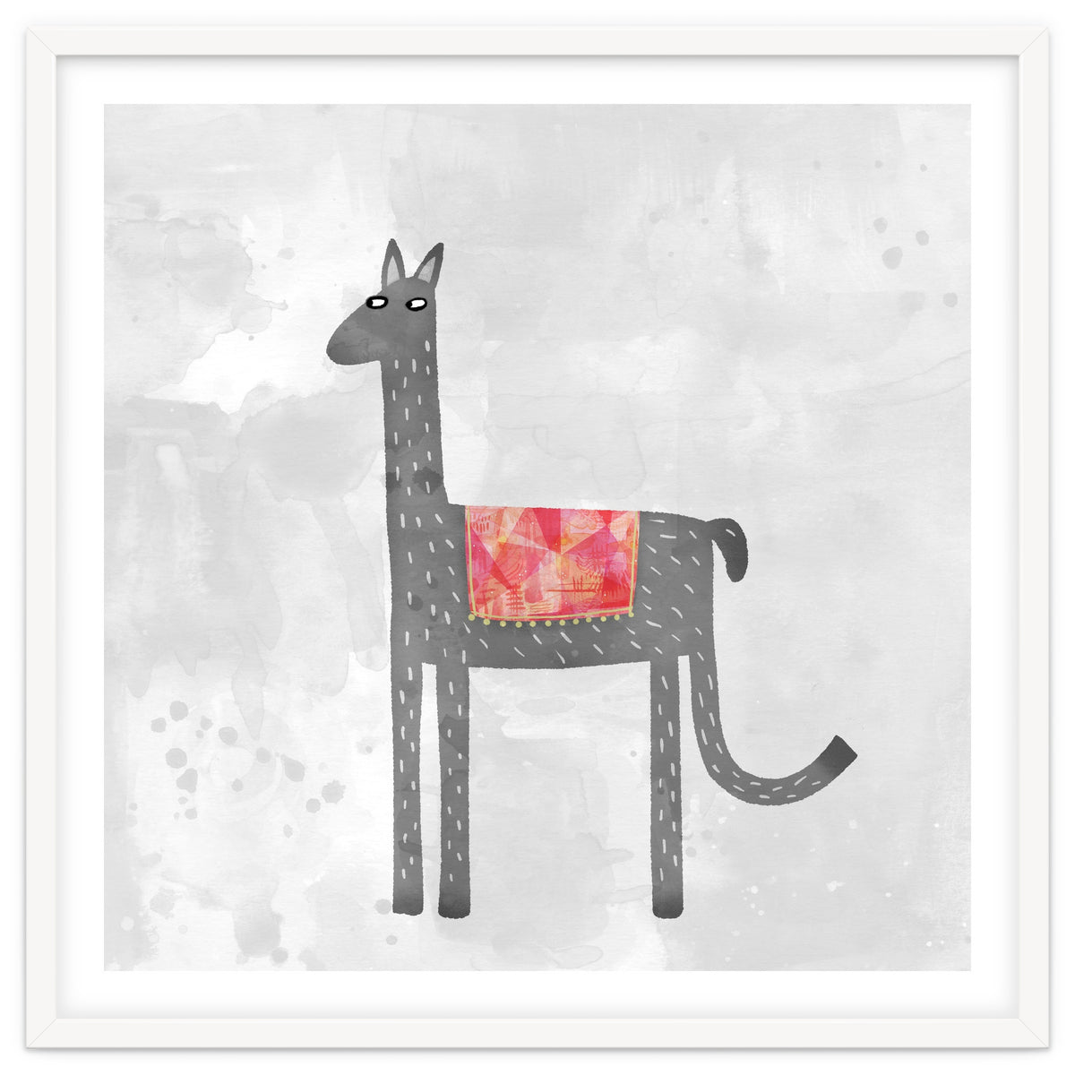 Llama With Fancy Blanket