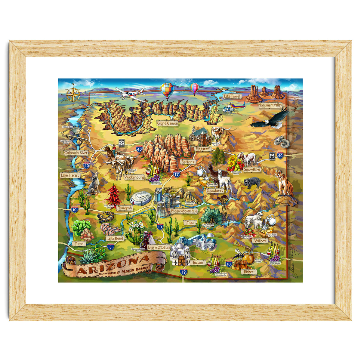 Arizona Illustrated Map