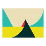 Geometric shapes No. 7 - yellow, turquoise, green & red (Print Only) thumbnail