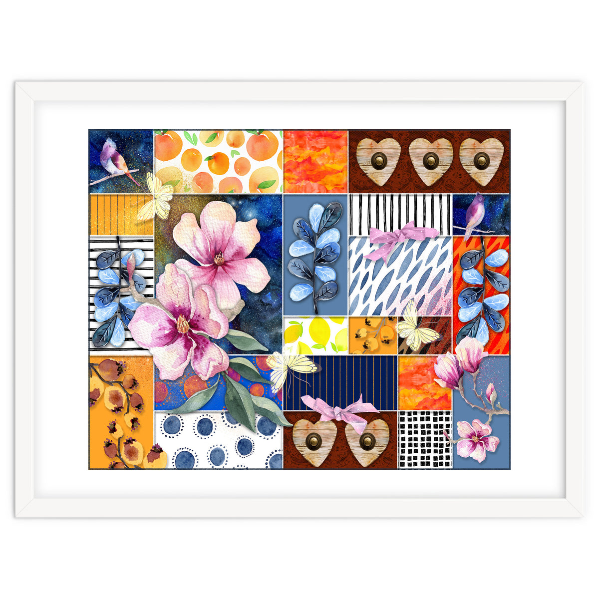 Romantic Floral Collage