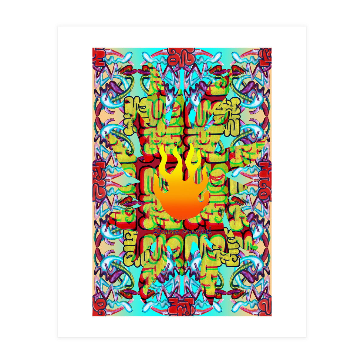 Fuego Y Graffiti 36 (Print Only)