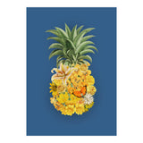 Pineapple Floral Blue (Print Only) thumbnail
