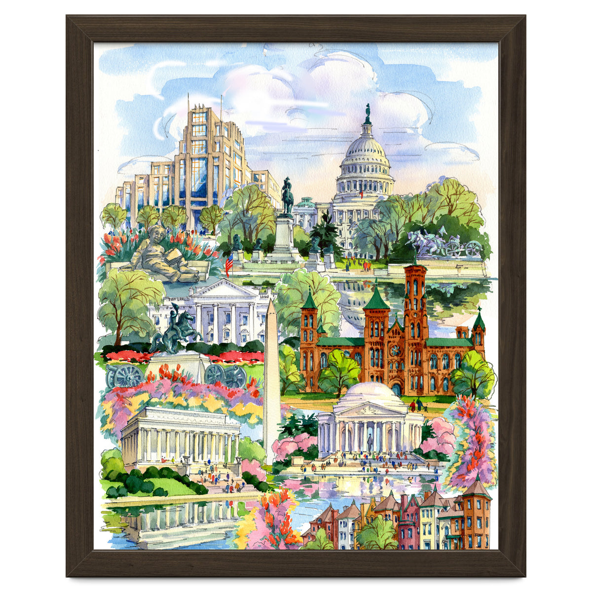 Washington District of Columbia Illustration