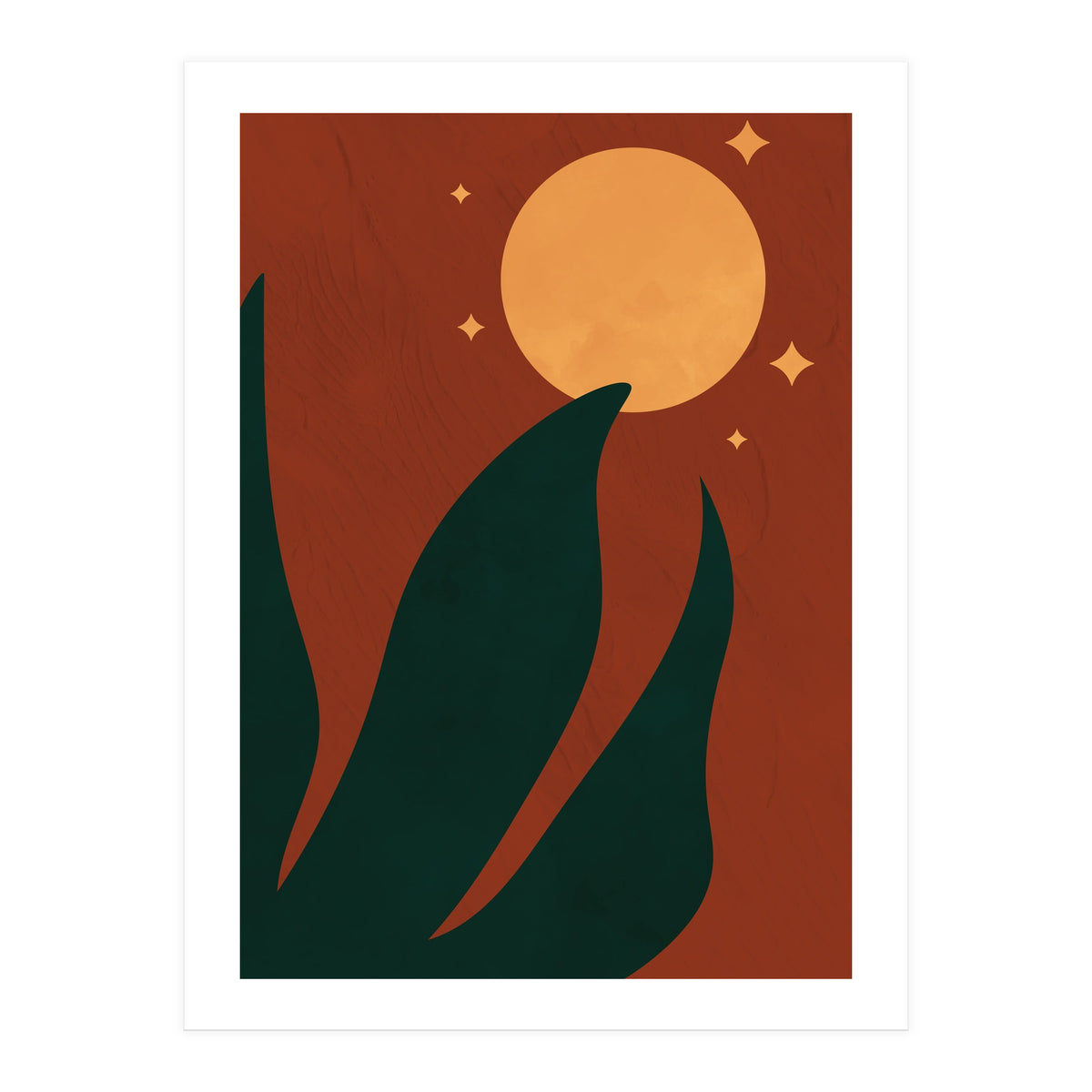 Full Moon Botanical Boho (Print Only)