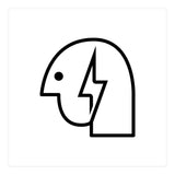 Head Lightning_White (Print Only) thumbnail