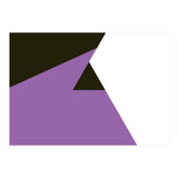 Geometric Shapes No. 80 - purple, black & white (Print Only) thumbnail