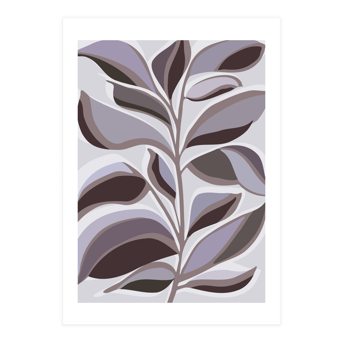 Lavender Floral Abstract (Print Only)