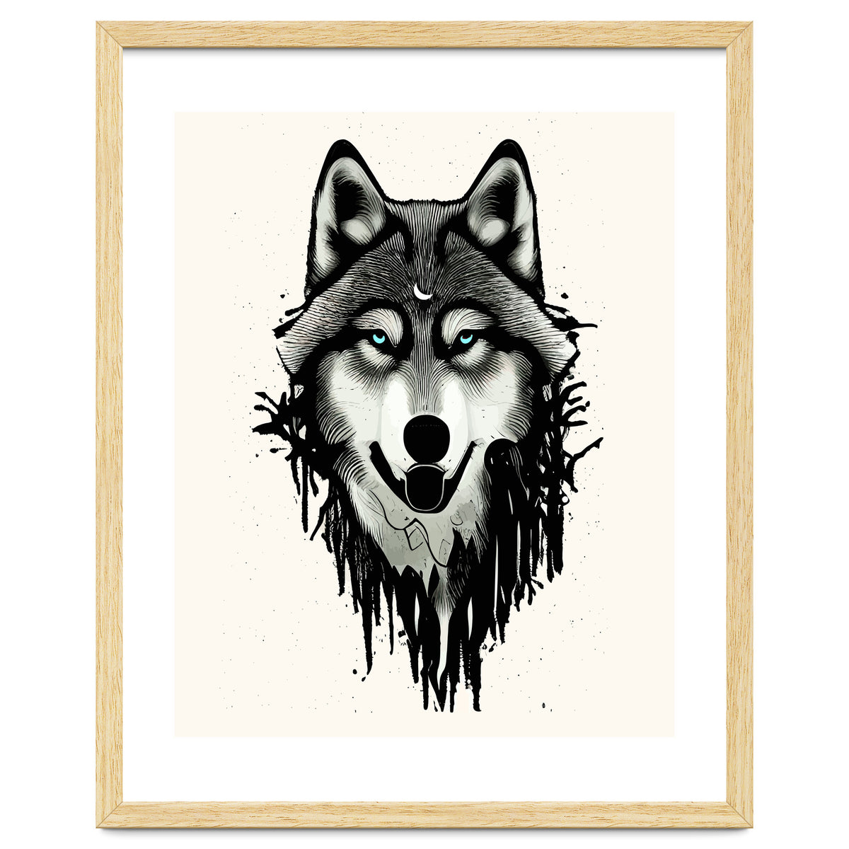 Wicked Soul, Werewolf Wolf Wild Animals Sketch, Wildlife Drawing Line Art, Wild Eclectic Dark Moon