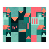 Green Klee houses (Print Only) thumbnail