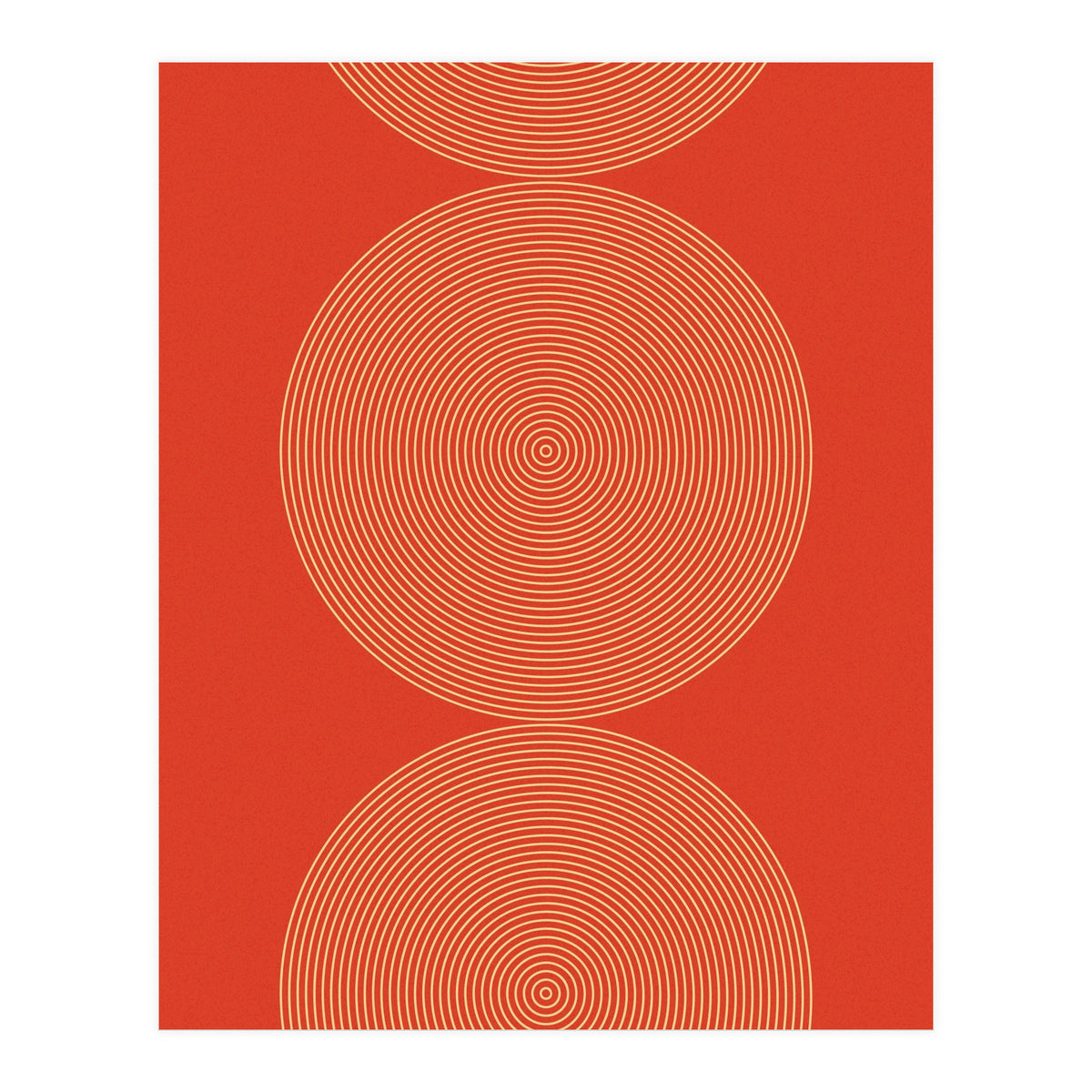 Radial Mid Century Geometric Art (Print Only)
