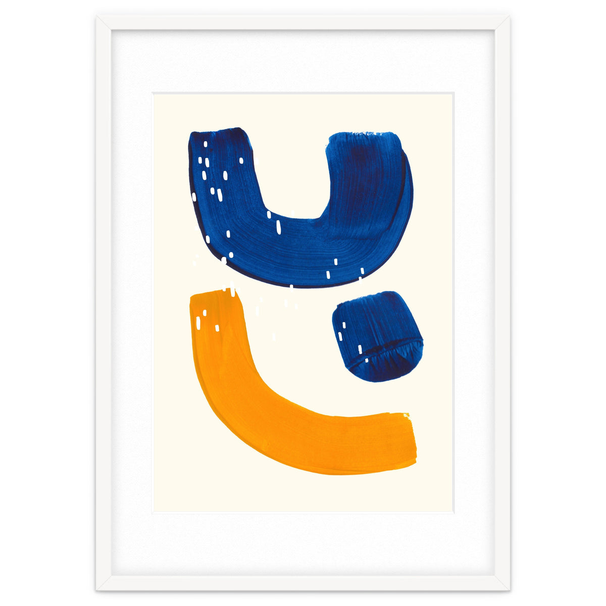 Blue Umbrella For A Yellow Banana