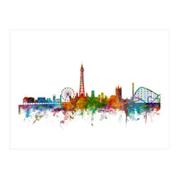 Blackpool England Skyline (Print Only)