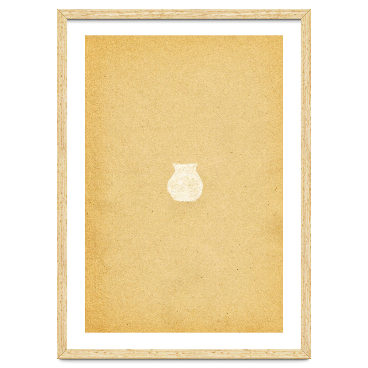 Minimal crock and retro paper