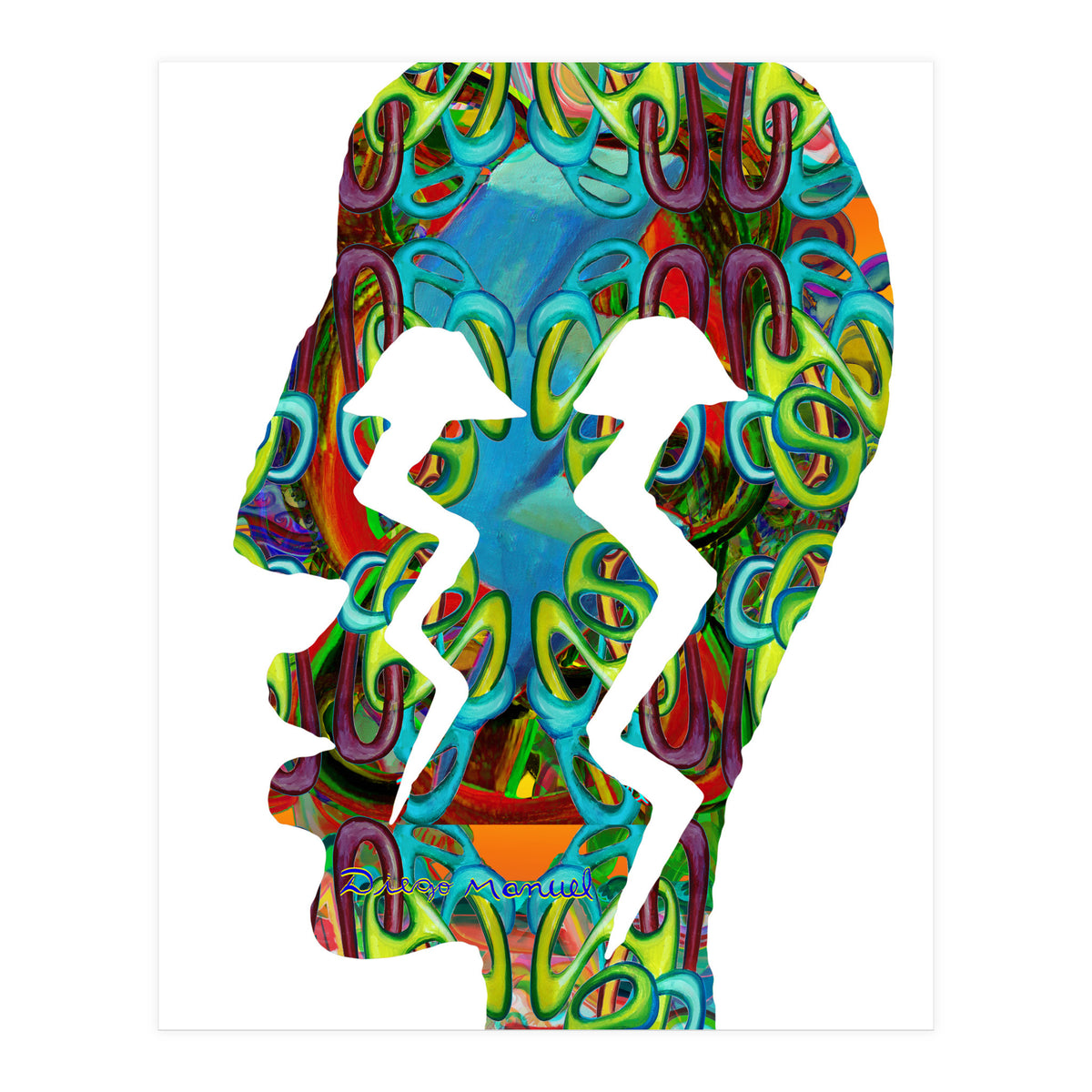 Perfil Con Rayos 4  (Print Only)