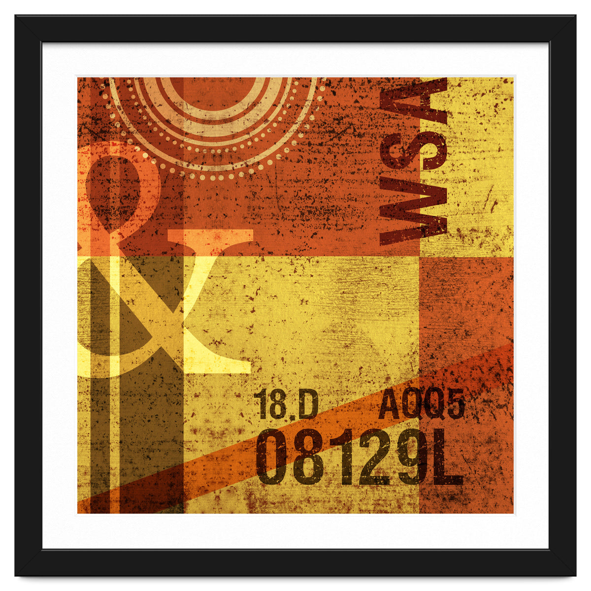 Abstract Industrial Yellow