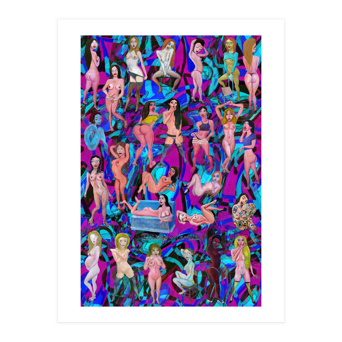 Chicas 3d 12 (Print Only)