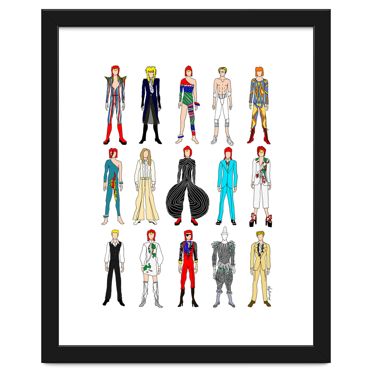 Outfits of Bowie Fashion